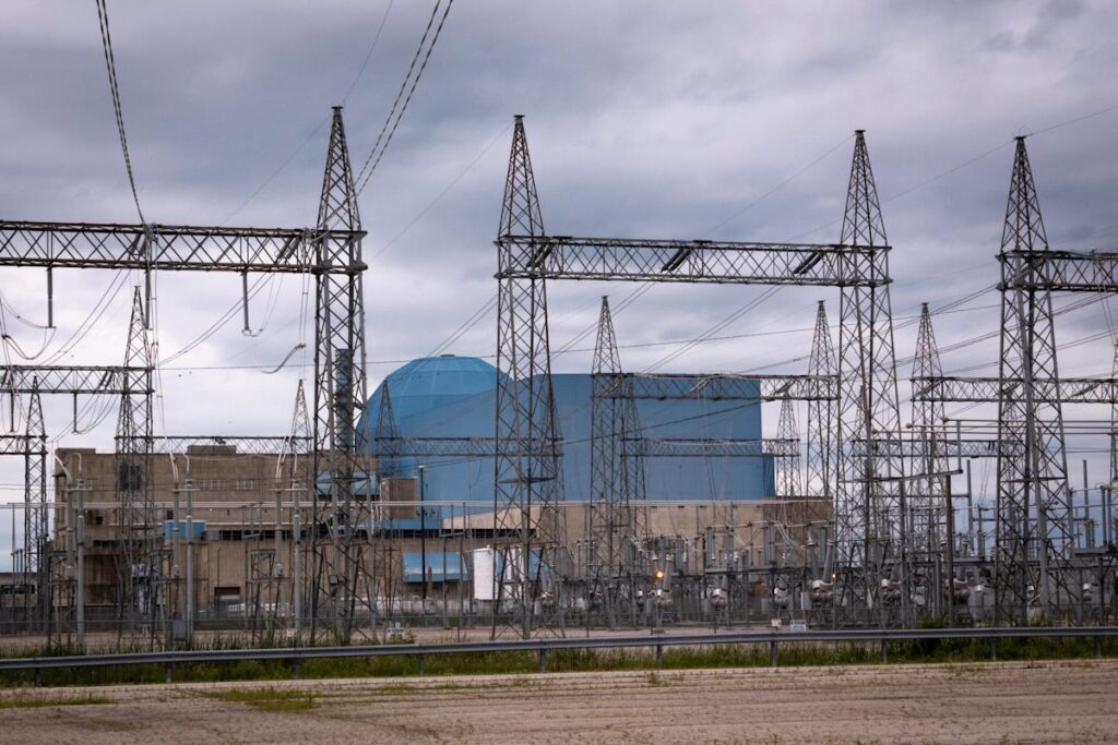 Constellation's Clinton Clean Energy Center single nuclear reactor power plant is shown on July 25, 2025 in Clinton, Illinois. Scott Olson / Getty Images