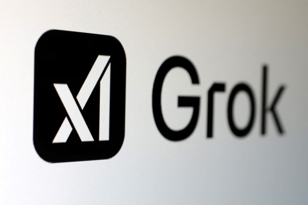 xAI and Grok logos are seen in this illustration taken, February 16, 2025. REUTERS/Dado Ruvic/Illustration