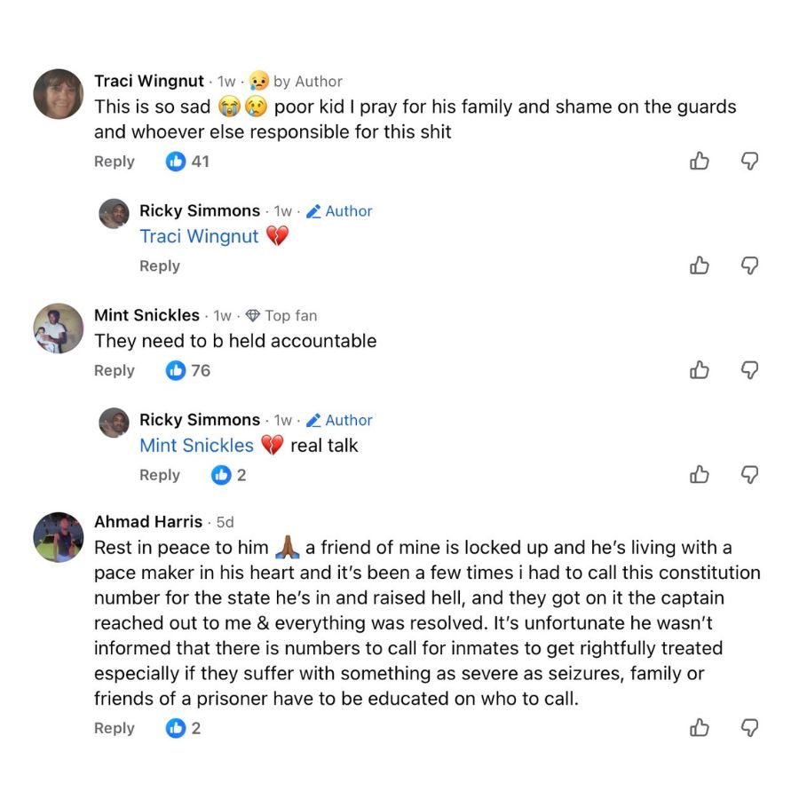 Reactions to Deon Henderson’s Death/ FB