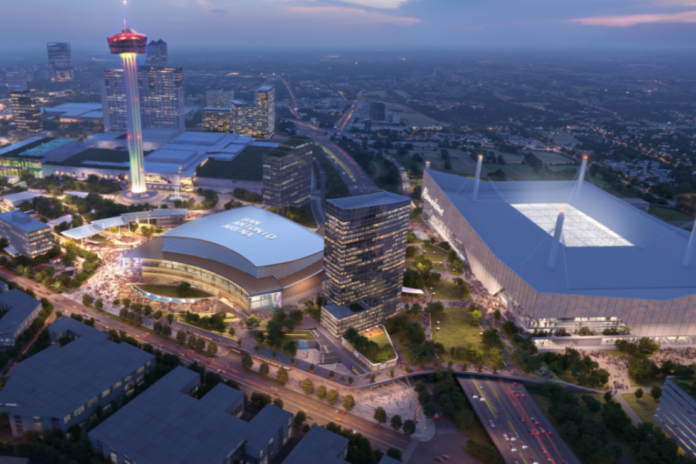 Project Marvel shown at San Antonio City Council meeting. Photo: City of San Antonio and Populous