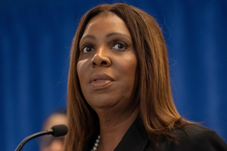 New York Attorney General Letitia James speaks during a press conference, Monday, Dec. 15, 2025, in New York. (AP Photo/Yuki wamura)