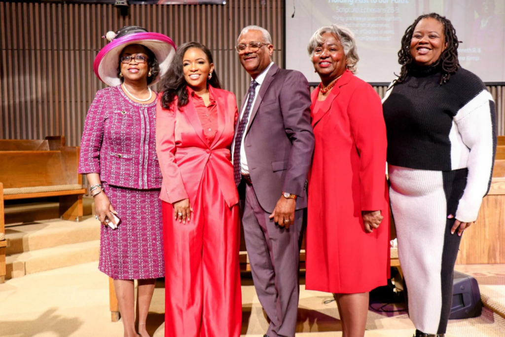 Congresswomen Jasmine Crockett and State Rep. Barbara Gervin-Hawkins at Antioch Missionary Baptist Church, Jan. 11, 2026. FB