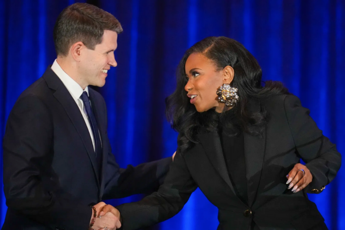 exas State Rep. James Talarico (D-Austin) shakes hands with U.S. Rep. Jasmine Crockett (D-Dallas) before a debate in Georgetown. Photo: Bob Daemmrich/The Texas Tribune/Bloomberg via Getty Images