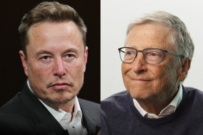 Elon Musk; Bill Gates.AFP-Getty Images; AP