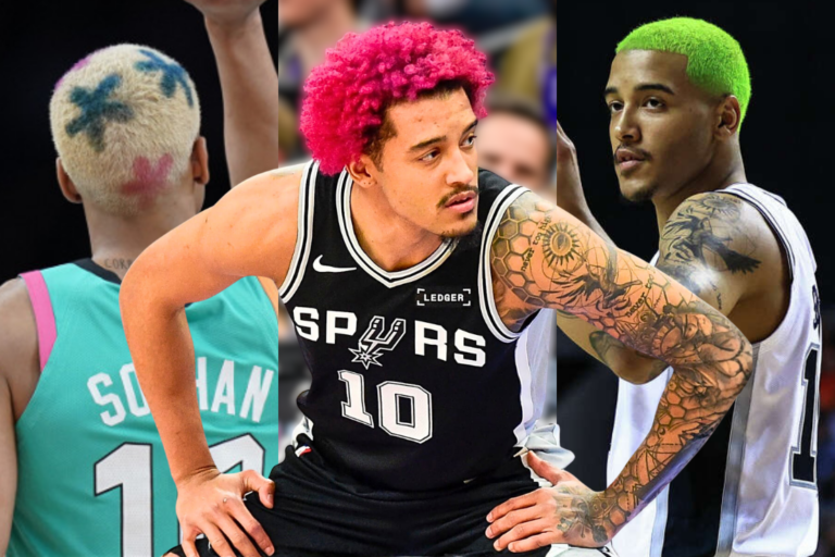 Jeremy Sochan’s ever changing hairstyles during his time with the Spurs. Getty Images.
