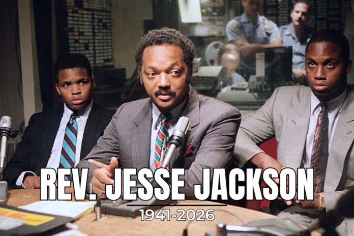 Rev. Jesse Jackson with his sons Jesse, left, and Jonathan, in 1988.Credit...Frankie Ziths/Associated Press