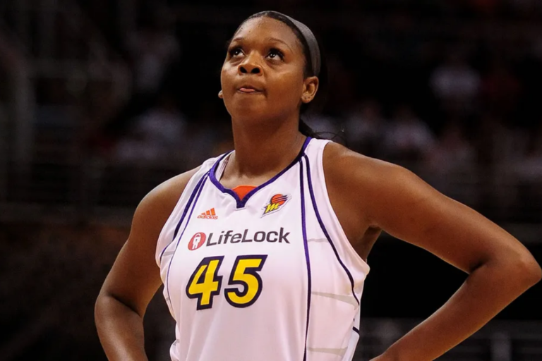 Phoenix Mercury forward Kara Braxton (45) reacts on the court against the Seattle Storm in the 2010 WNBA Playoffs at US Airways Center on Sept. 5, 2010. (Jennifer Stewart/USA TODAY Sports)