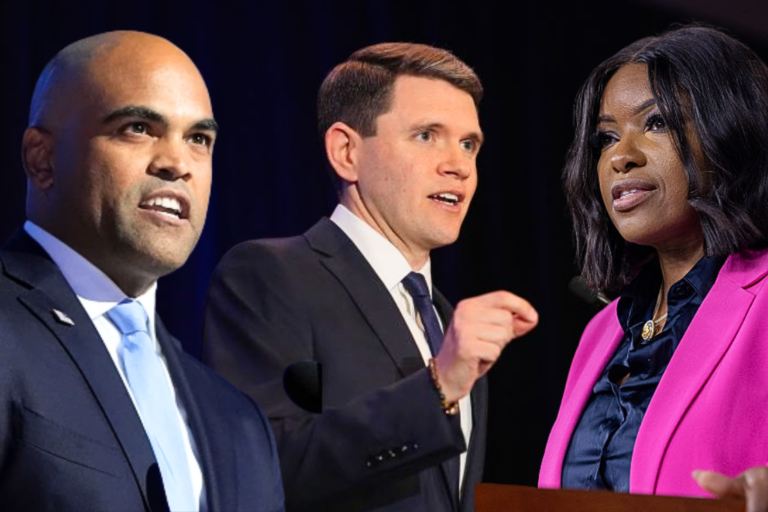 (L-R) Colin Allred, James Talarico, and Jasmine Crockett. Getty