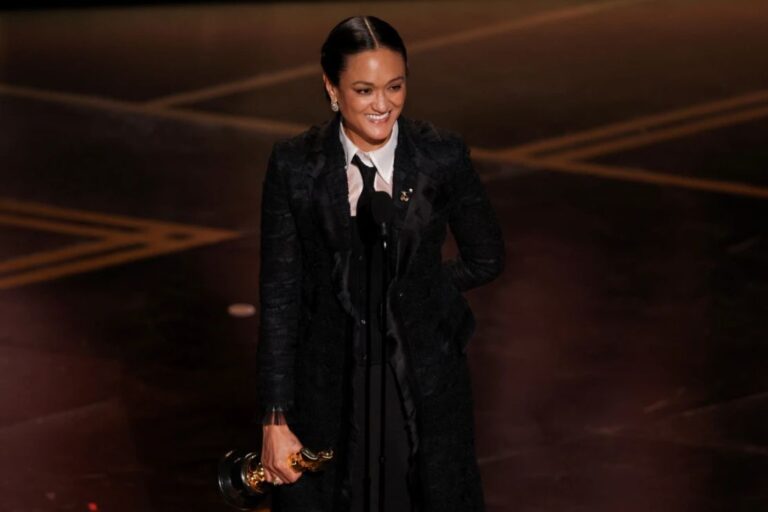 Autumn Durald Arkapaw accepts Best Cinematography for Sinners at the 2026 Oscars