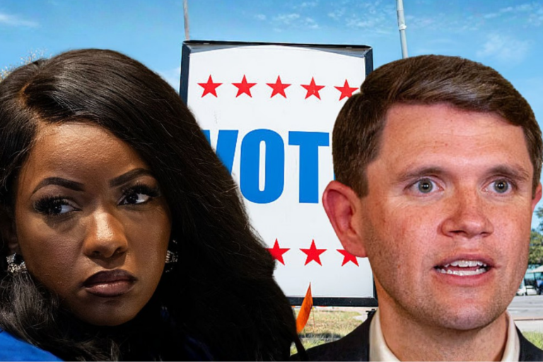 U.S. Rep. Jasmine Crockett and Texas State Rep. James Talarico faced off in the Texas Democratic primary for U.S. Senate. Photo: Getty Images/ TheGrio