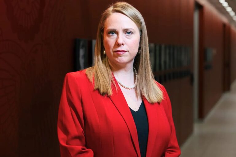 The decision by the Equal Employment Opportunity Commission, led by Andrea Lucas, has potentially far-reaching consequences for transgender rights in the workplace.Credit...Alyssa Schukar for The New York Times