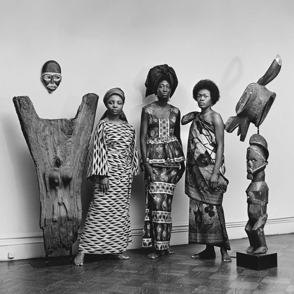 Grandassa Models at the Merton Simpson Gallery, New York (c. 1967) Courtesy Kwame Brathwaite/Philip Martin Gallery, Los Angeles