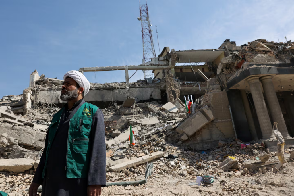 The U.S. and Israel have delivered strikes across Iran since Saturday. The operation has sent energy prices soaring.
Majid Asgaripour/via Reuters
