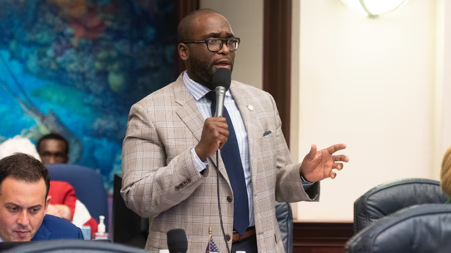 Florida State Sen. Shevrin Jones condemns racist Miami-Dade GOP group chat messages.