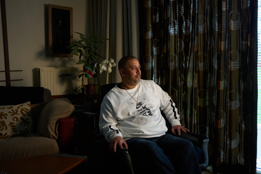 Owen Ramsingh, who spent months in Camp East Montana before his deportation to The Netherlands, poses for a portrait in his father’s home in Utrecht, Netherlands, Sunday, March 1, 2026. (AP Photo/Bram Janssen)