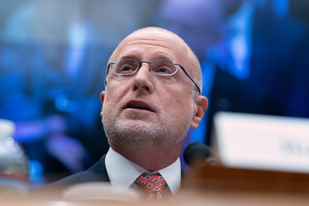 Federal Communications Commission chairman Brendan Carr testifies before the House Committee on Energy and Commerce, Subcommittee on Communications and Technology oversight hearing of the Federal Communications Commission on Capitol Hill in Washington, Jan. 14, 2026. (AP Photo/Jose Luis Magana, File)
