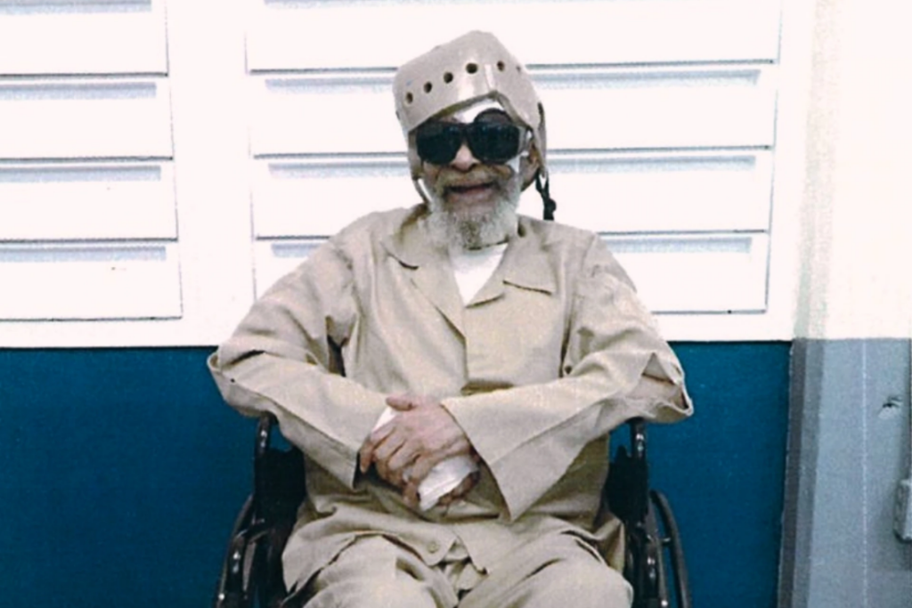 This 2025 photo provided by Matt Schulz shows Charles “Sonny” Burton, who is facing execution in Alabama for a 1991 murder during a robbery in which he was not the triggerman, at the Holman Correctional Facility in Atmore, Ala. (Matt Schulz via AP)