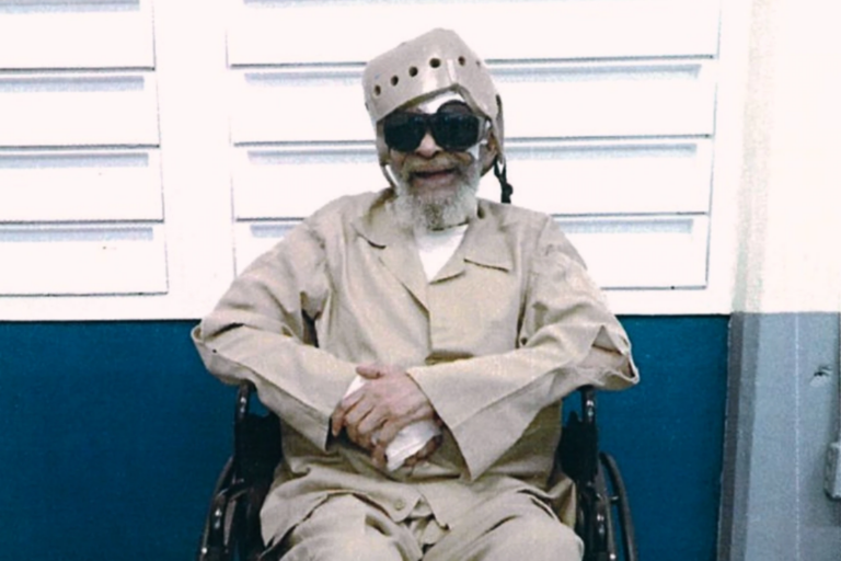 This 2025 photo provided by Matt Schulz shows Charles “Sonny” Burton, who is facing execution in Alabama for a 1991 murder during a robbery in which he was not the triggerman, at the Holman Correctional Facility in Atmore, Ala. (Matt Schulz via AP)