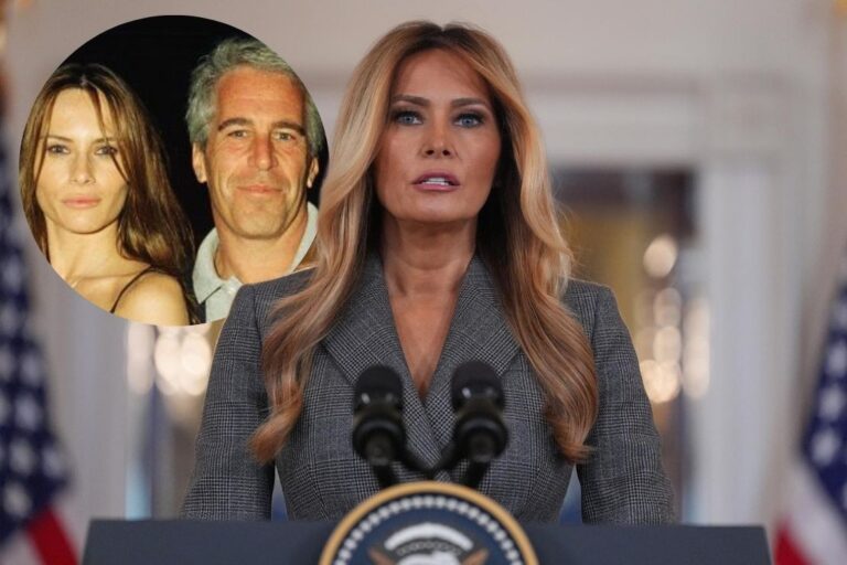 In a rare statement from the White House, first lady Melania Trump denied any ties to Jeffrey Epstein and knowledge of his crimes, saying the “images and stories are completely false” and urging Congress to hold a public hearing for Epstein’s victims.
