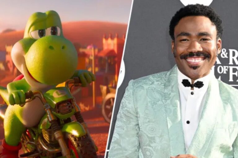 Donald Glover Yoshi Super Mario Galaxy Movie scene