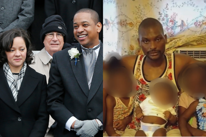 Left: Lt. Gov. Justin Fairfax and his estranged wife, Dr. Cerina Fairfax. Right: Shamar Elkins, identified by authorities in the Shreveport domestic violence case.