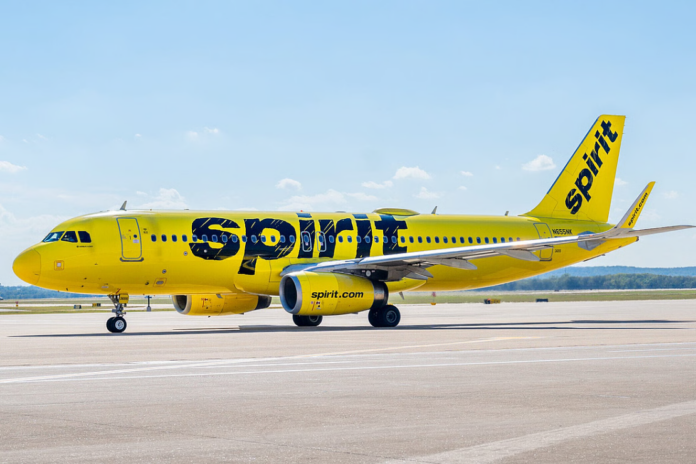 Spirit Airlines aircraft prepares to depart from the Austin-Bergstrom International Airport on November 13, 2024 in Austin, Texas. Spirit Airlines is preparing to file for Chapter 11 bankruptcy after plans of collaboration with Frontier Airlines failed, and the company continues grappling with significant financial woes. (Photo by Brandon Bell/Getty Images)