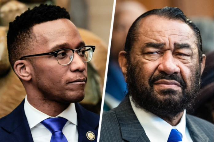 Reps. Christian Menefee, left, and Al Green.Getty Images; CQ-Roll Call via Getty Images