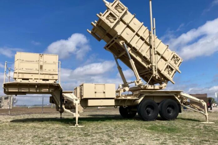 A Patriot missile mobile launcher is displayed outside the Fort Sill Army Post near Lawton, Oklahoma [File: Sean Murphy/AP Photo]