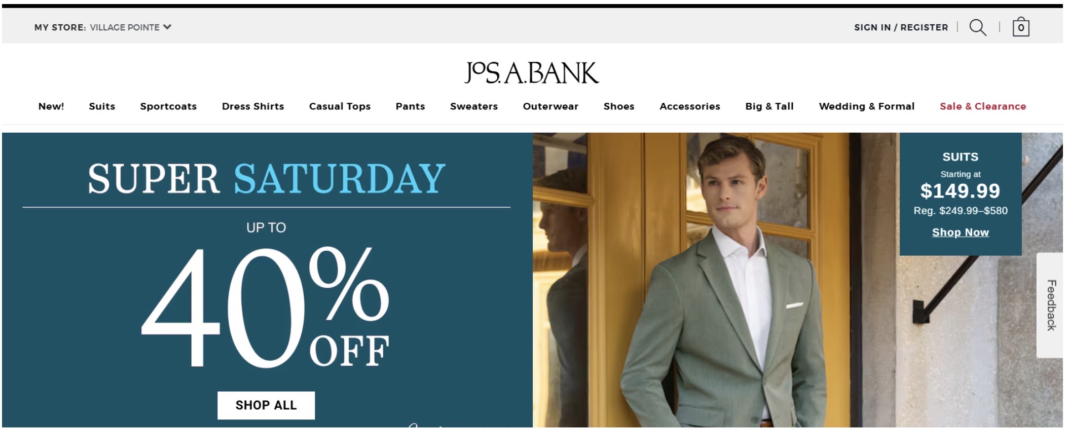 Jos. A. Bank is a national menswear retailer known for its classic, American-style professional and formal appeal.