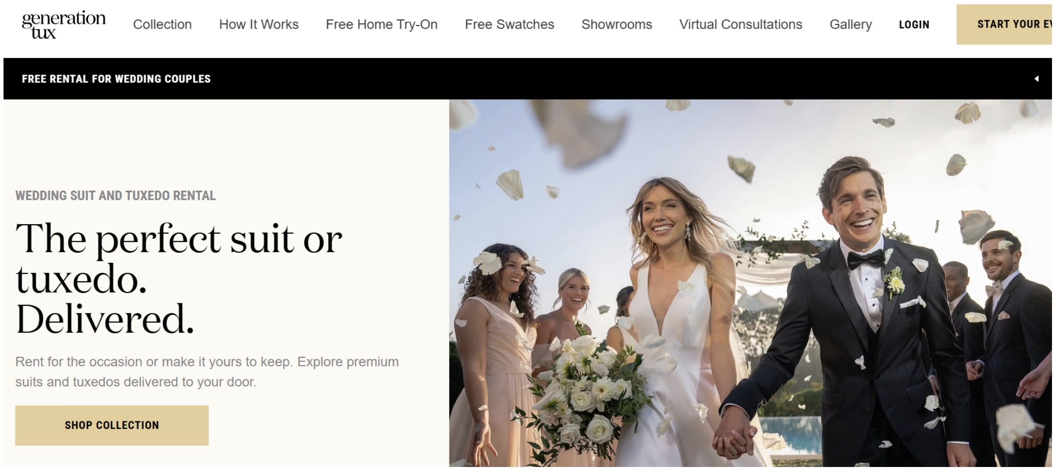 Generation Tux is an online-based suit and tuxedo rental service that offers the ultimate convenience.