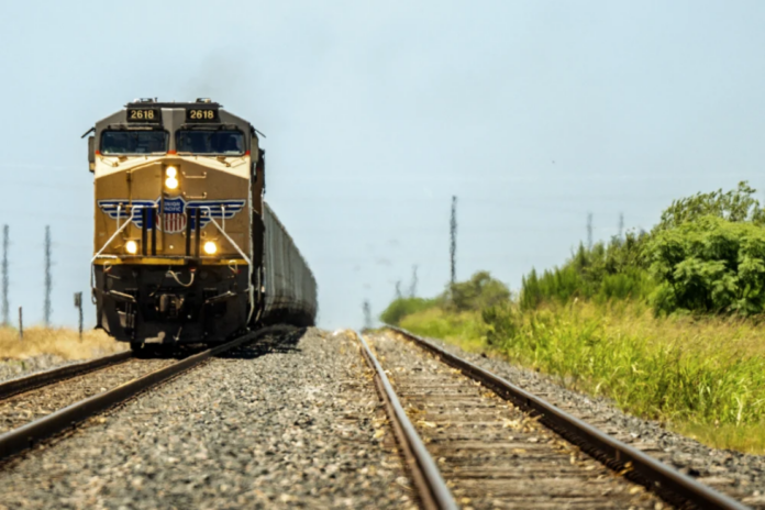 A Union Pacific freight train in Hutto, Texas last year. A spokesperson said the company was “saddened