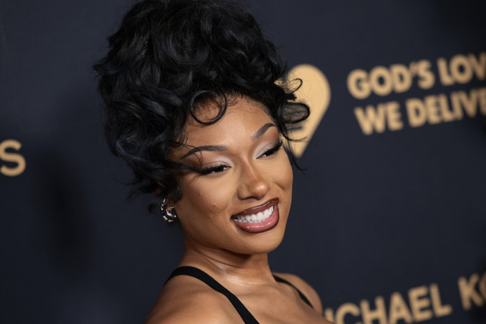Megan Thee Stallion attends the God's Love We Deliver Golden Heart Awards at Cathedral of St. John the Divine on October 21, 2024 in New York City. (Photo by Dimitrios Kambouris/Getty Images)
