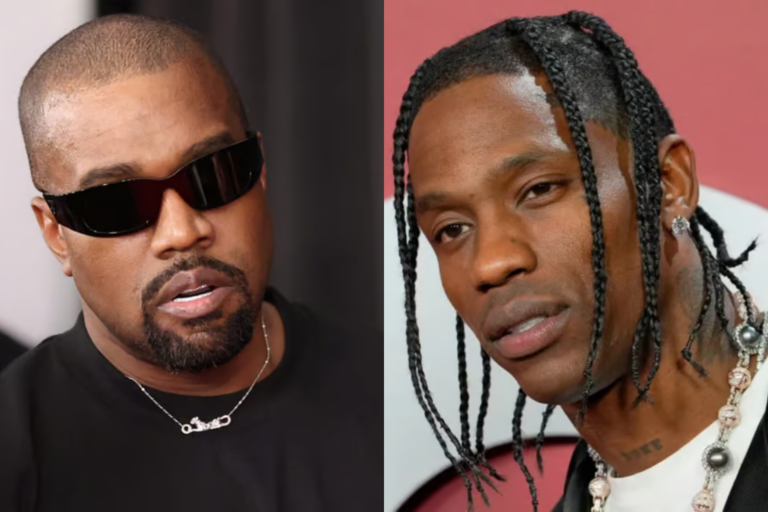 Ye and Travis Scott