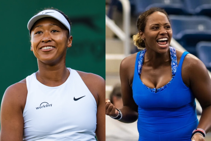 Naomi Osaka and Taylor Townsend. Getty Images