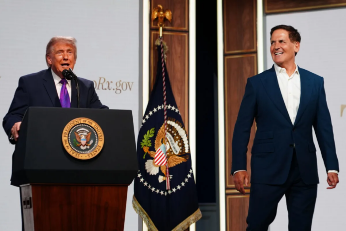 Mark Cuban, Donald Trump