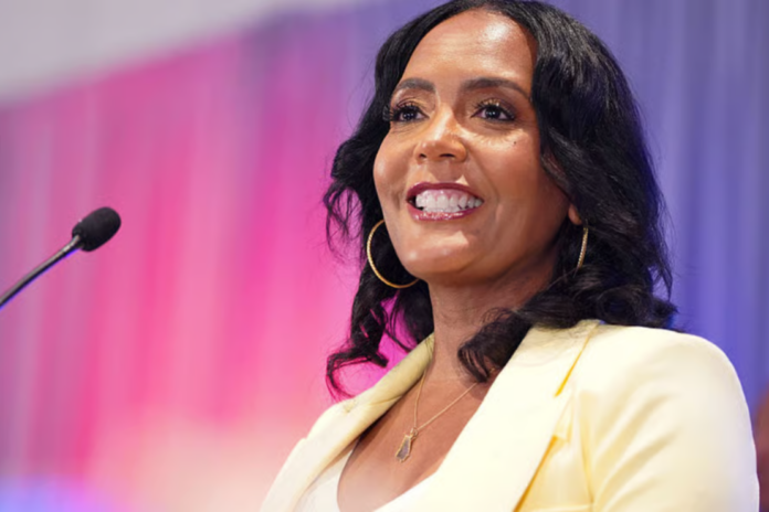 Gubernatorial candidate, former Atlanta Mayor Keisha Lance Bottoms attends a primary night watch party at the Hyatt Regency on May 19, 2026 in Atlanta, Georgia. (Photo by Megan Varner/Getty Images)