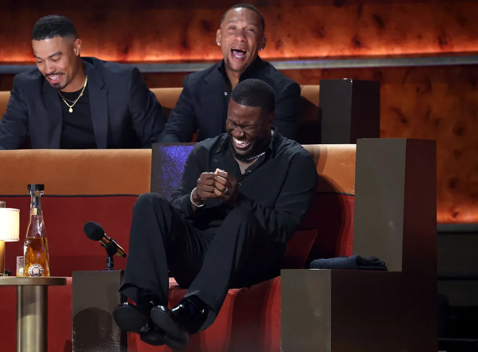 MAY 10: Kevin Hart is seen onstage during Netflix Is A Joke Festival Presents: The Roast of Kevin Hart at The Kia Forum on May 10, 2026 in Inglewood, California. (Photo by Kevin Mazur/Getty Images for Netflix)