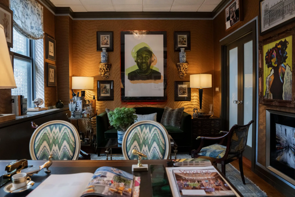 Mr. Jenkins designed his office to be as inviting as a home. NYT