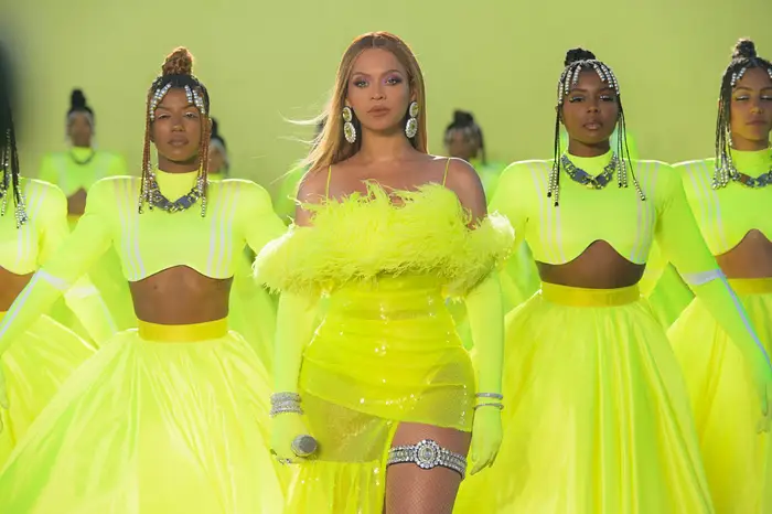 Beyoncé during the ABC telecast of the 94th Oscars in Los Angeles, California. Mason Poole/A.M.P.A.S.