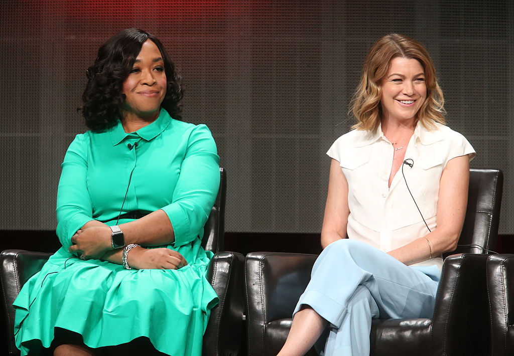 Shonda Rhimes and Ellen Pompeo. | Frederick M. Brown/Getty Images