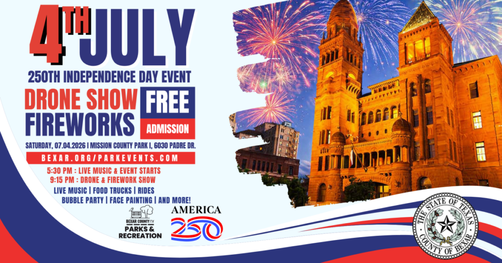 4th of July Red, White & Bexar Celebration in the Park. Bexar County