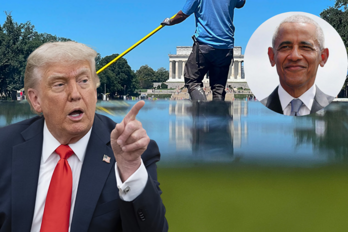 Trump has one simple answer for Reflecting Pool debacle: ‘Barack Hussein Obama’