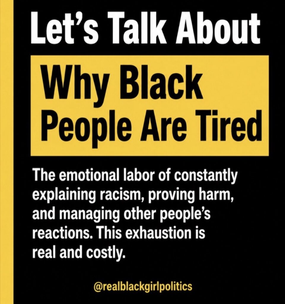 Black Americans Are Expected to Heal a Nation That Still Hurts Them/ Instagram @realblackgirlpolitics