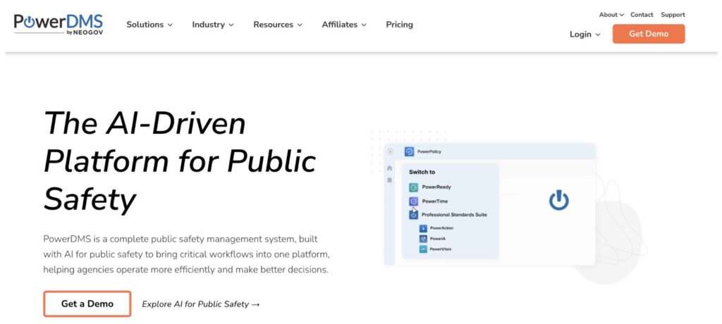 PowerDMS Law Enforcement Software