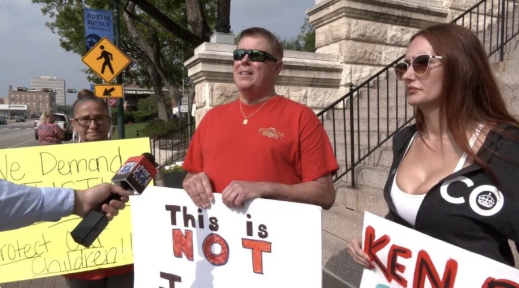 "This young man that, you know, no fault of his own was molested by a very bad person, and the problem now is with the sentence." said Kurt Karakowian, a protestor from Hewitt. "That's a slap in everyone's face here in McLennan County and the State of Texas. I think that the state and Ken Paxton's office did a horrible job." Waco, Texas Fox44