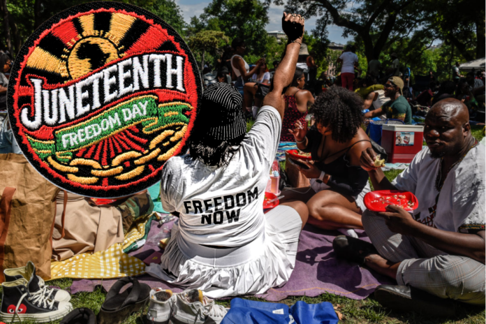 A Juneteenth celebration brings families and community members together in San Antonio, where the holiday remains a moment to honor Black freedom, history, joy and resilience.