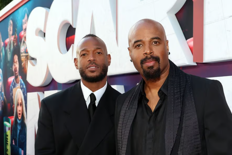 (L-R) Marlon Wayans and Shawn Wayans attend the "Scary Movie" Global Premiere at Paramount Pictures Studios on June 03, 2026, in Los Angeles, California. (Photo by Phillip Faraone/Getty Images for Paramount Pictures)Credit: Photo Phillip Faraone / Getty Images