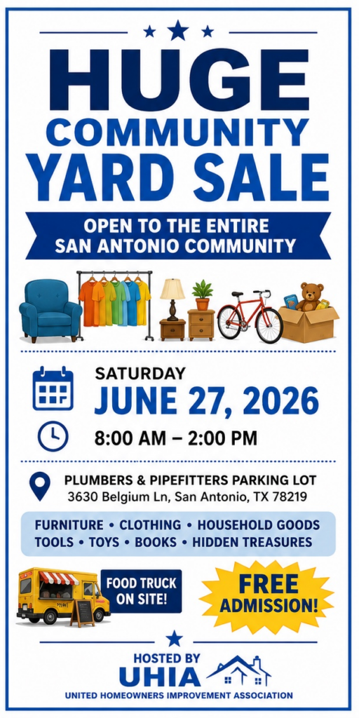 Huge Community Yard Sale Coming to San Antonio’s East Side June 27