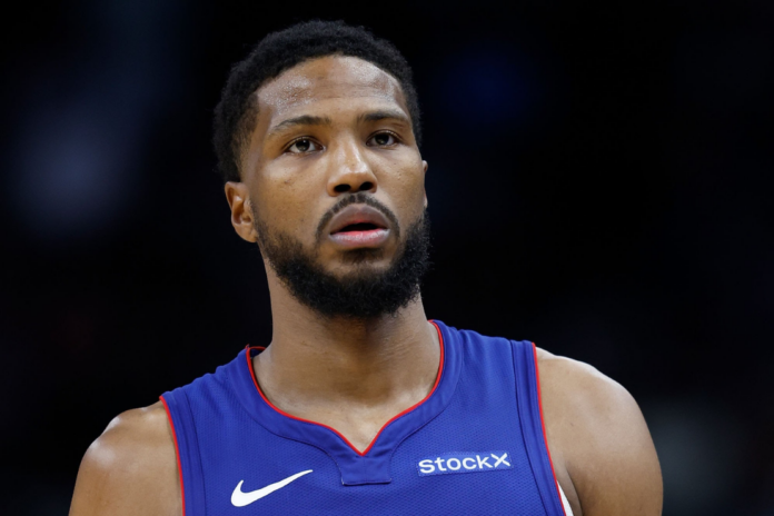 Mar 30, 2025; Minneapolis, Minnesota, USA; Detroit Pistons guard Malik Beasley (5) during the second quarter against the Minnesota Timberwolves at Target Center. Credit: Matt Krohn-Imagn Images | Matt Krohn-Imagn Images