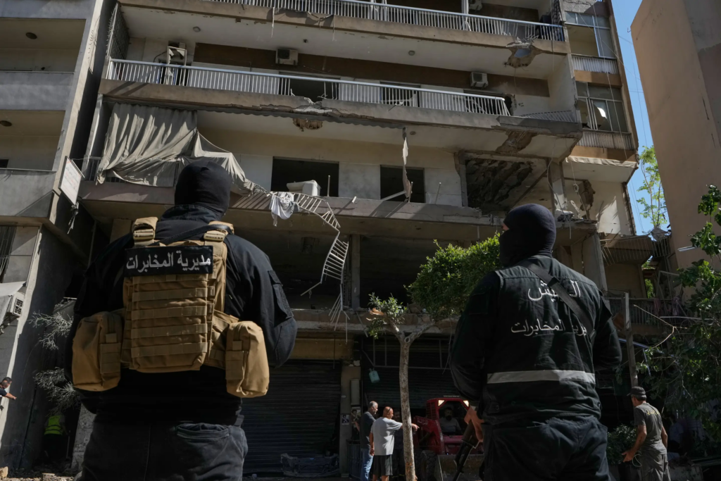 Members of the Lebanese Army Intelligence stand guard in front of an apartment that was struck in an Israeli airstrike in Dahiyeh, Beirut’s southern suburbs, Lebanon, Sunday, June 14, 2026. (AP Photo/Bilal Hussein) Pedestrians walk past a poster showing the slain Iranian Supreme Leader Ayatollah Ali Khamenei, left, and the late revolutionary founder Ayatollah Khomeini on a sidewalk at the Islamic Revolution square in Tehran, Iran, Sunday, June 14, 2026. (AP Photo/Vahid Salemi) 7 of 9 | Pedestrians walk past a poster showing the slain Iranian Supreme Leader Ayatollah Ali Khamenei, left, and the late revolutionary founder Ayatollah Khomeini on a sidewalk at the Islamic Revolution square in Tehran, Iran, Sunday, June 14, 2026. (AP Photo/Vahid Salemi) Lebanese soldiers stand guard at the site of an Israeli airstrike that struck an apartment in Dahiyeh, Beirut's southern suburbs, Lebanon, Sunday, June 14, 2026. (AP Photo/Bilal Hussein) 8 of 9 | Lebanese soldiers stand guard at the site of an Israeli airstrike that struck an apartment in Dahiyeh, Beirut’s southern suburbs, Lebanon, Sunday, June 14, 2026. (AP Photo/Bilal Hussein) People gather at the site of an Israeli airstrike that struck an apartment in Dahiyeh, Beirut's southern suburbs, Lebanon, Sunday, June 14, 2026. (AP Photo/Bilal Hussein) 9 of 9 | People gather at the site of an Israeli airstrike that struck an apartment in Dahiyeh, Beirut’s southern suburbs, Lebanon, Sunday, June 14, 2026. (AP Photo/Bilal Hussein)